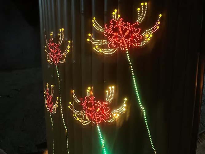 竹あかり作品〜彼岸花〜