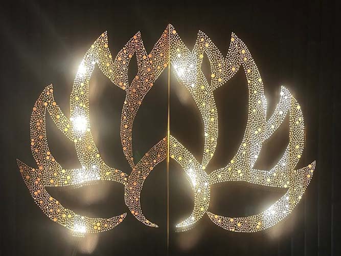 竹あかり作品〜蓮〜