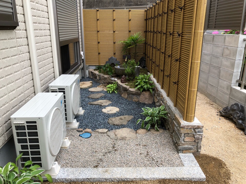 お庭作り完成しました 坪井造園の花時期日記 お庭作り完成しました 坪井造園の花時期日記