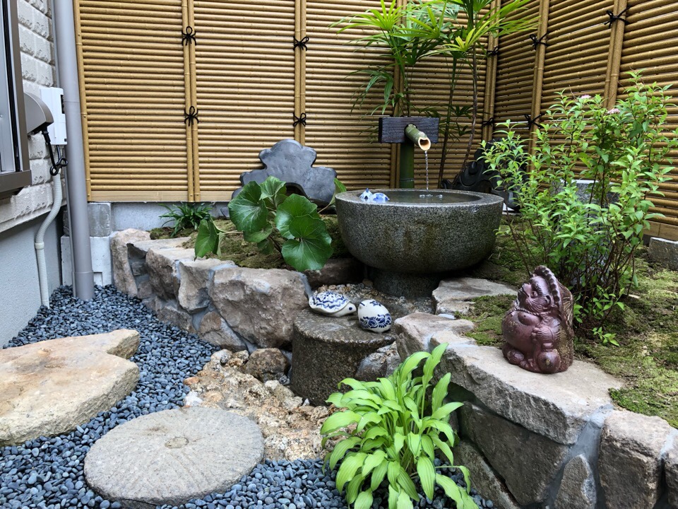 お庭作り完成しました 坪井造園の花時期日記